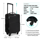 Scapade Airslim 4 Wheel Collapsible Cabin Luggage
