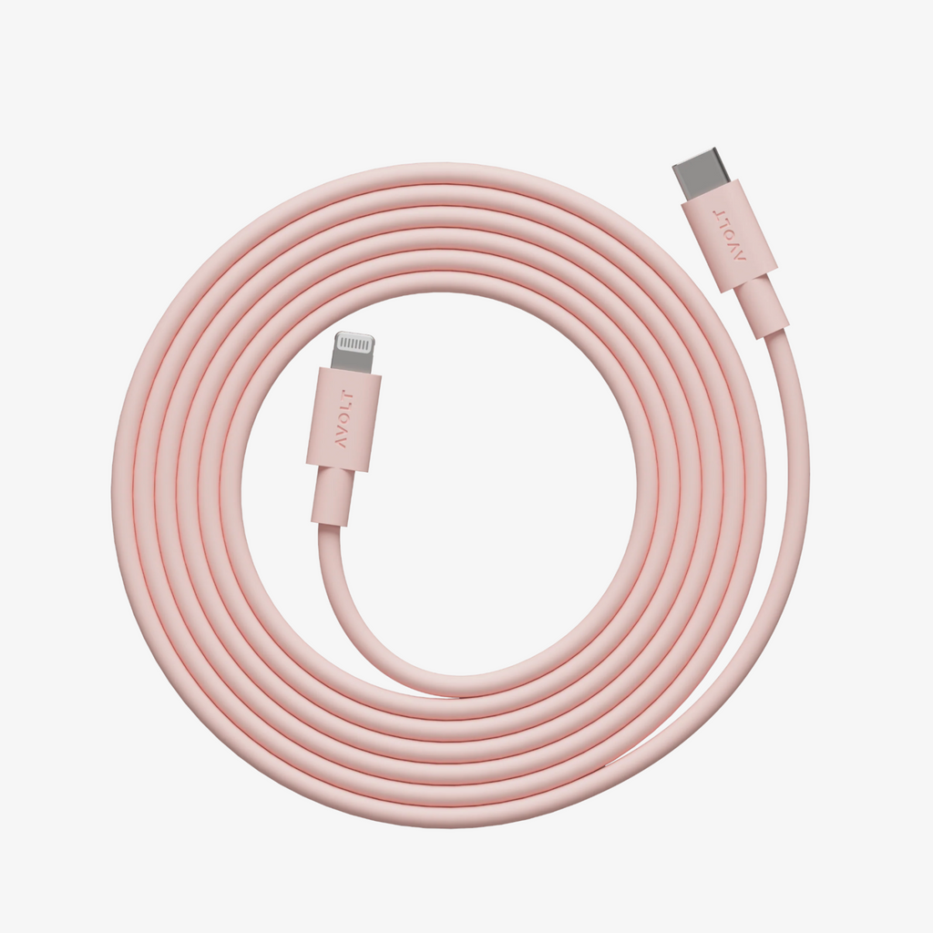 AVOLT Cable 1 USB-C to USB-C - New Pink