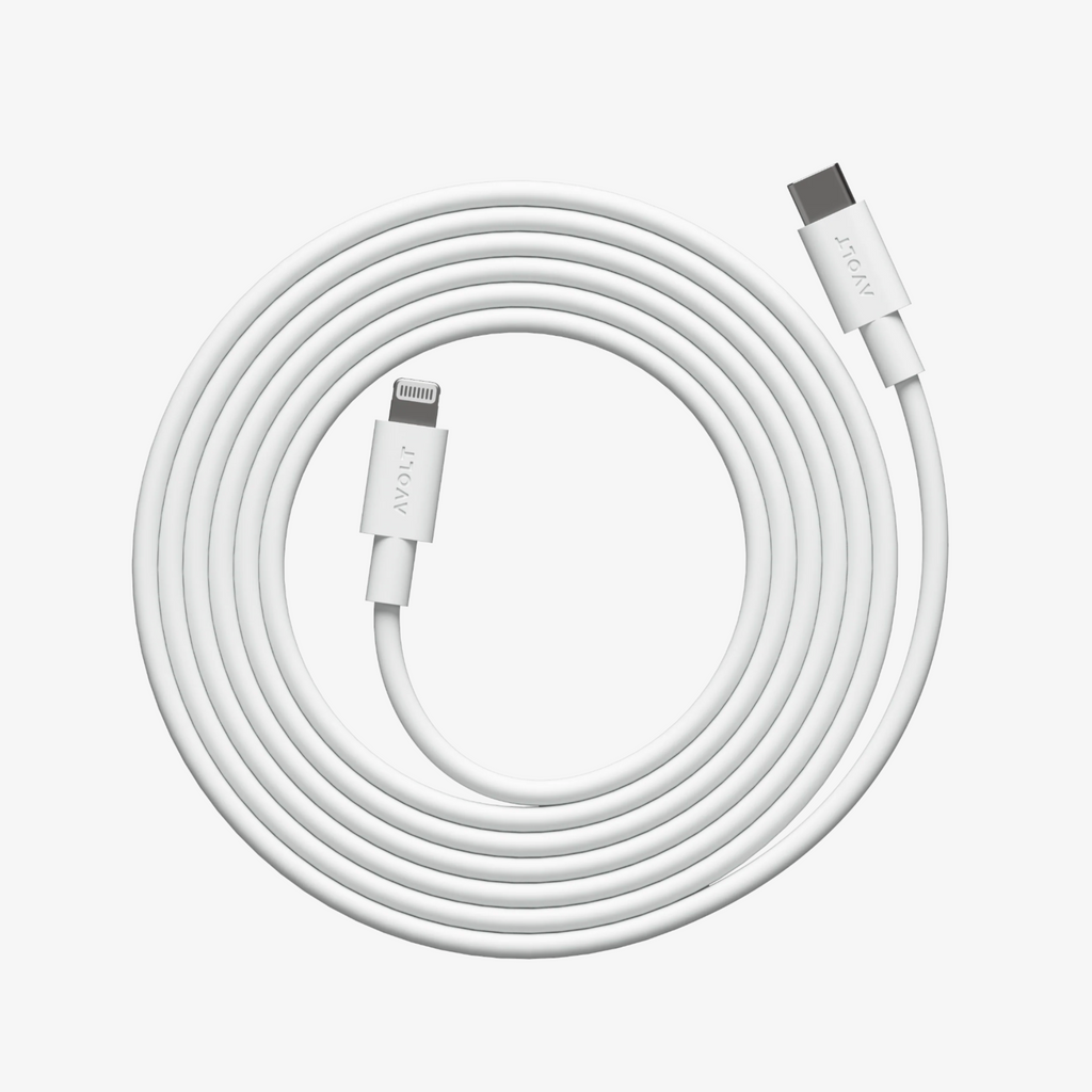 AVOLT Cable 1 USB-C to USB-C - Opa White