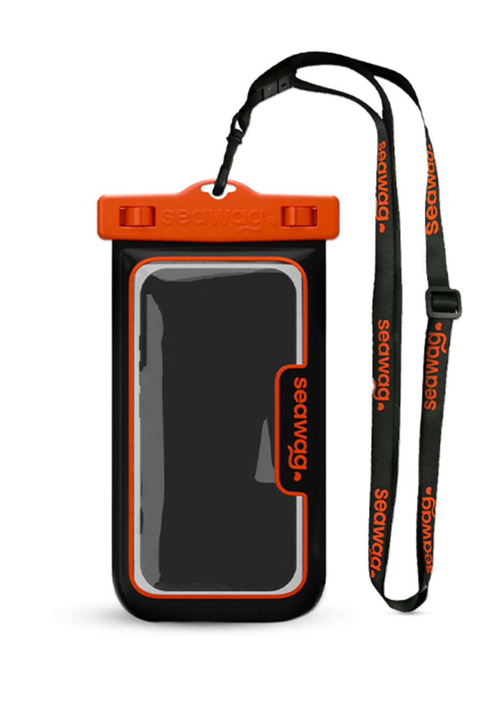 Seawag Waterproof Protective Phone Case - Orange & Black