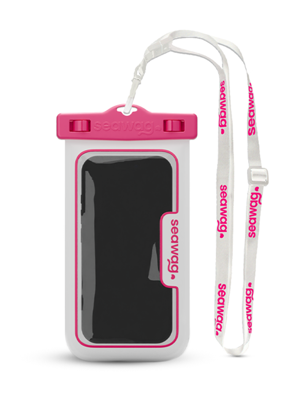 Seawag Waterproof Protective Phone Case - Pink & White